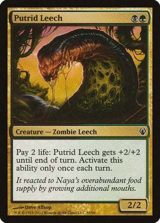 Putrid Leech [Duel Decks: Izzet vs. Golgari] | Black Swamp Games