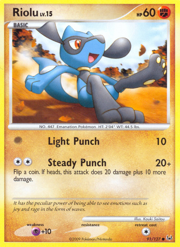 Riolu (91/127) [Platinum: Base Set] | Black Swamp Games