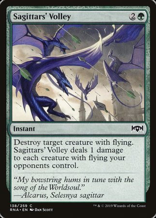 Sagittars' Volley [Ravnica Allegiance] | Black Swamp Games