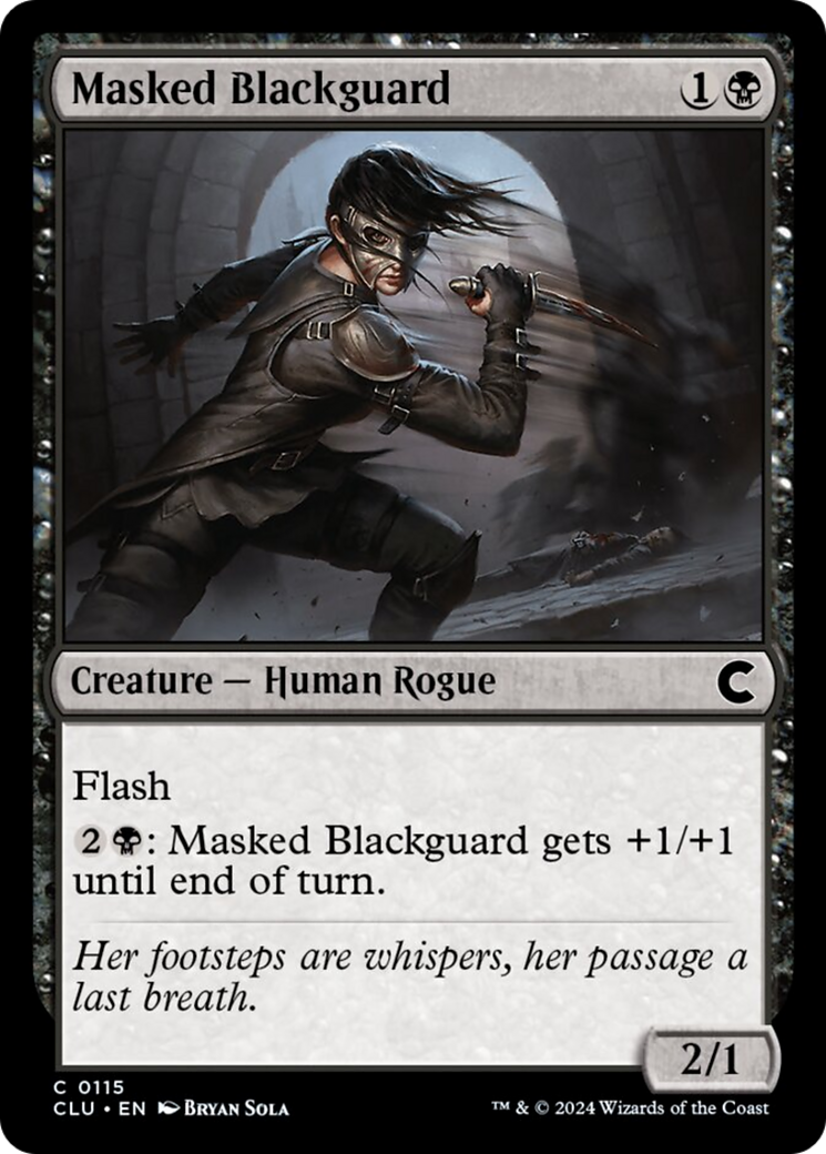 Masked Blackguard [Ravnica: Clue Edition] | Black Swamp Games