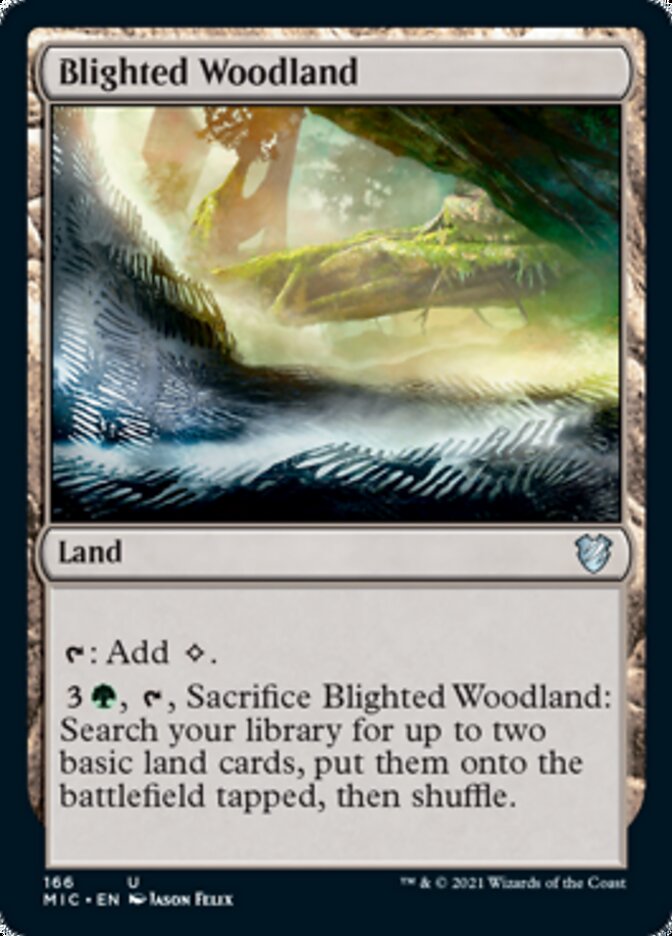 Blighted Woodland [Innistrad: Midnight Hunt Commander] | Black Swamp Games