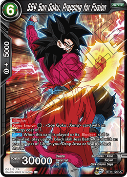 SS4 Son Goku, Prepping for Fusion (BT14-125) [Cross Spirits] | Black Swamp Games