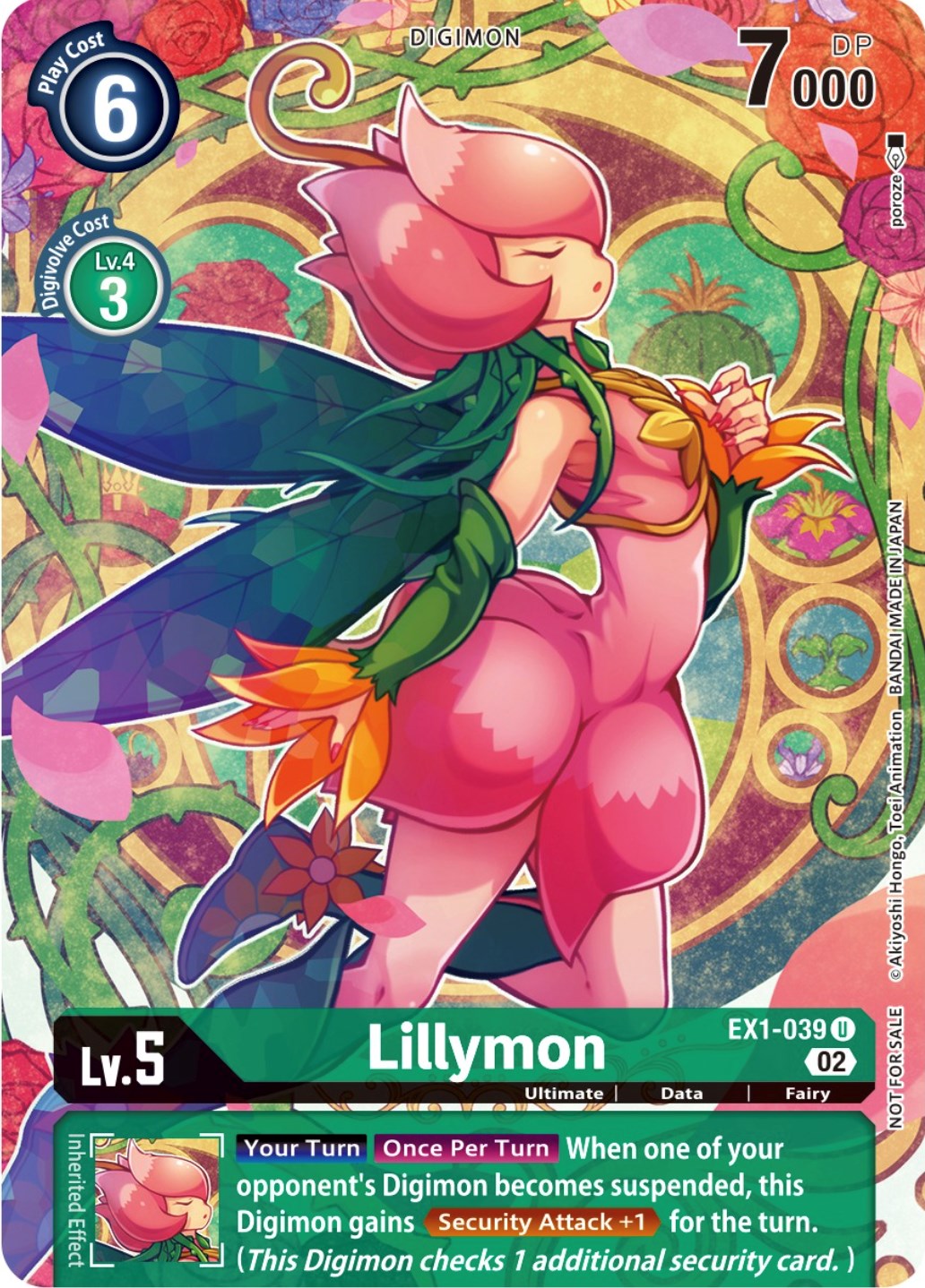 Lillymon [EX1-039] (Digimon Illustration Competition Promotion Pack) [Classic Collection Promos] | Black Swamp Games