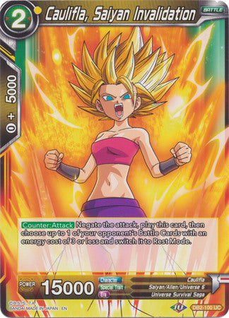 Caulifla, Saiyan Invalidation [DB2-100] | Black Swamp Games