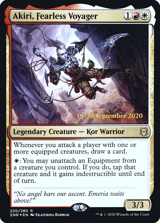 Akiri, Fearless Voyager  [Zendikar Rising Prerelease Promos] | Black Swamp Games