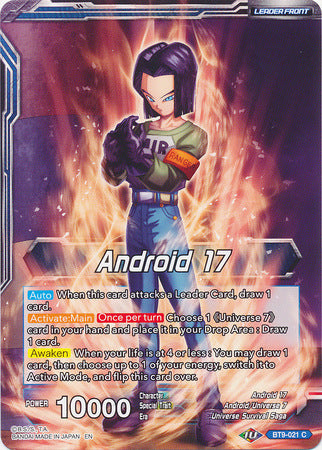 Android 17 // Android 17, Universal Guardian [BT9-021] | Black Swamp Games