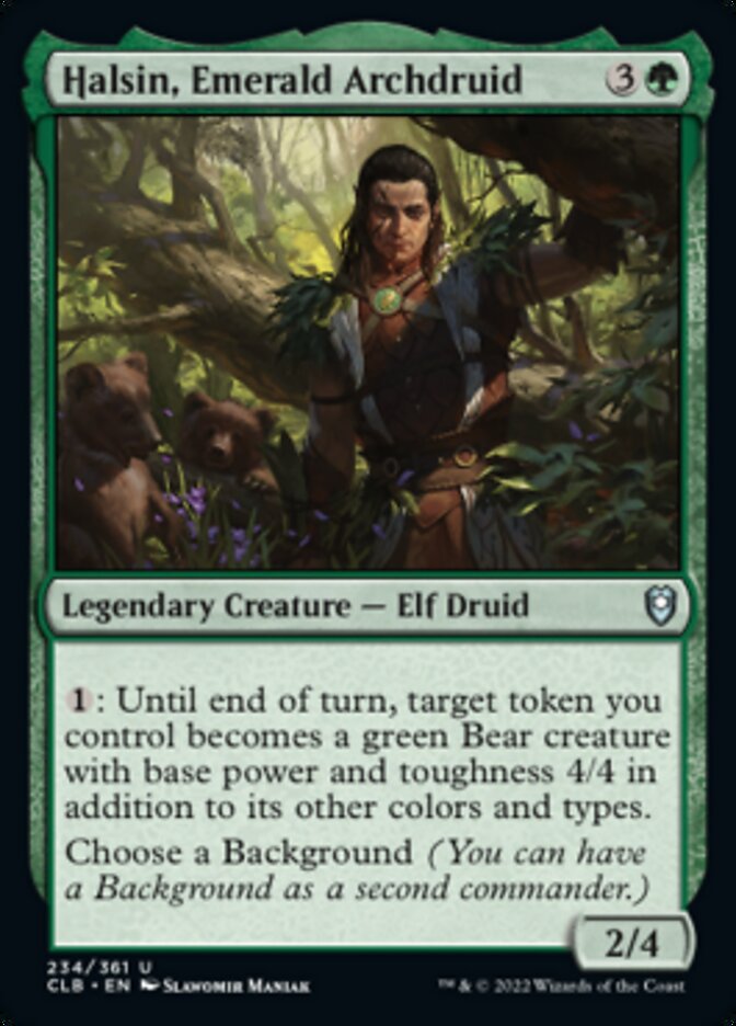 Halsin, Emerald Archdruid [Commander Legends: Battle for Baldur's Gate] | Black Swamp Games