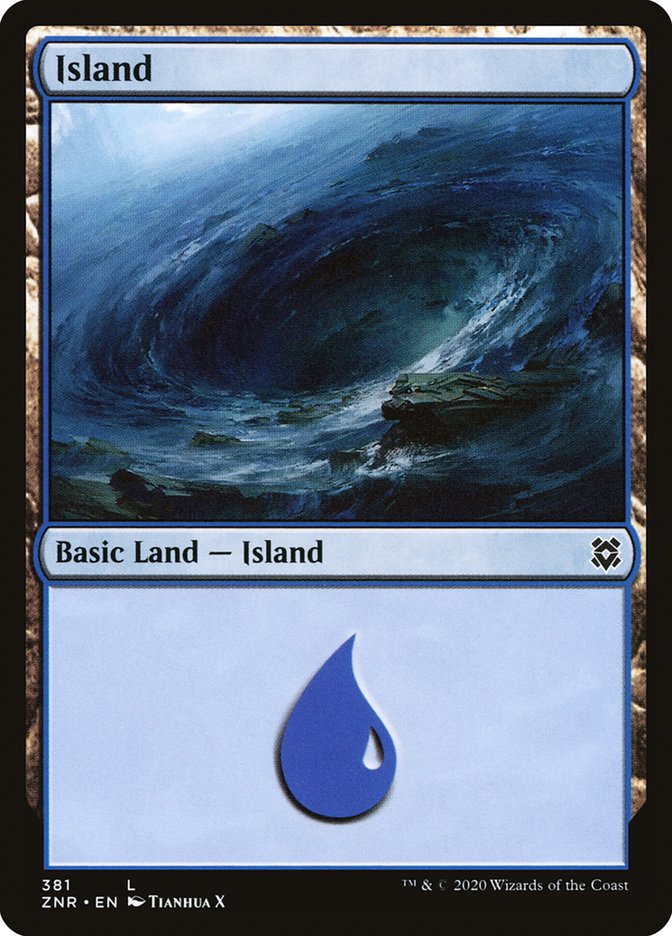 Island (381) [Zendikar Rising] | Black Swamp Games