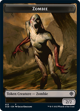 Zombie // Zombie Army Double-Sided Token [Starter Commander Decks] | Black Swamp Games