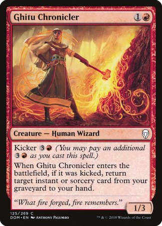 Ghitu Chronicler [Dominaria] | Black Swamp Games