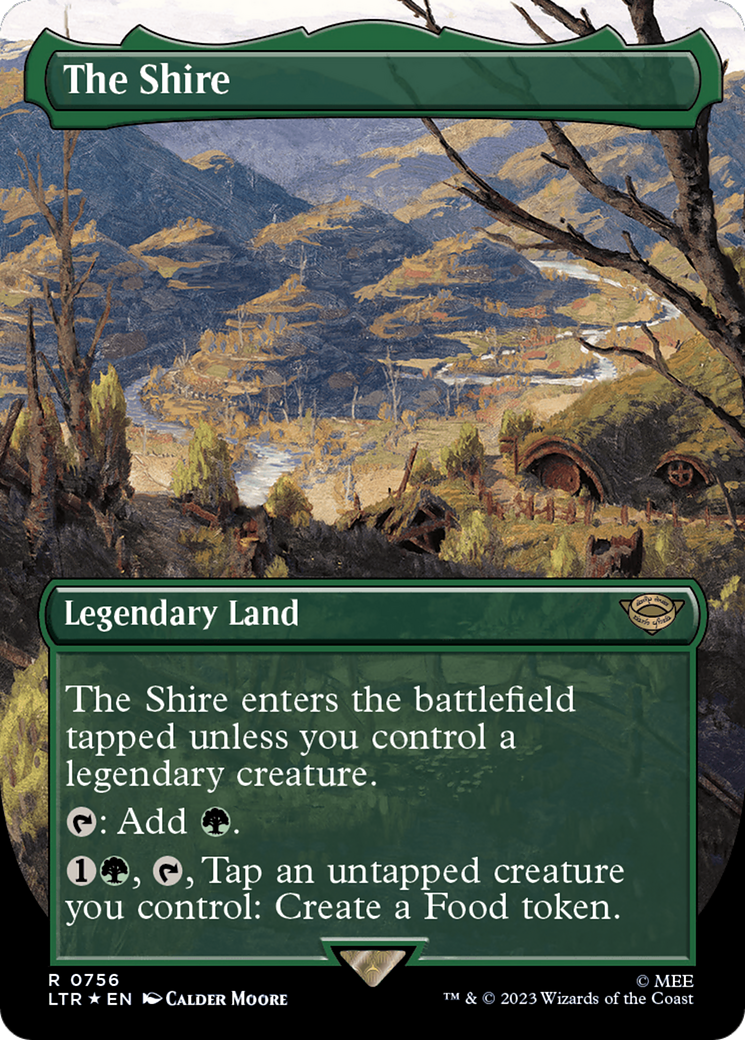 The Shire (Borderless) (Surge Foil) [The Lord of the Rings: Tales of Middle-Earth] | Black Swamp Games