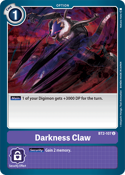 Darkness Claw [BT2-107] [Release Special Booster Ver.1.0] | Black Swamp Games