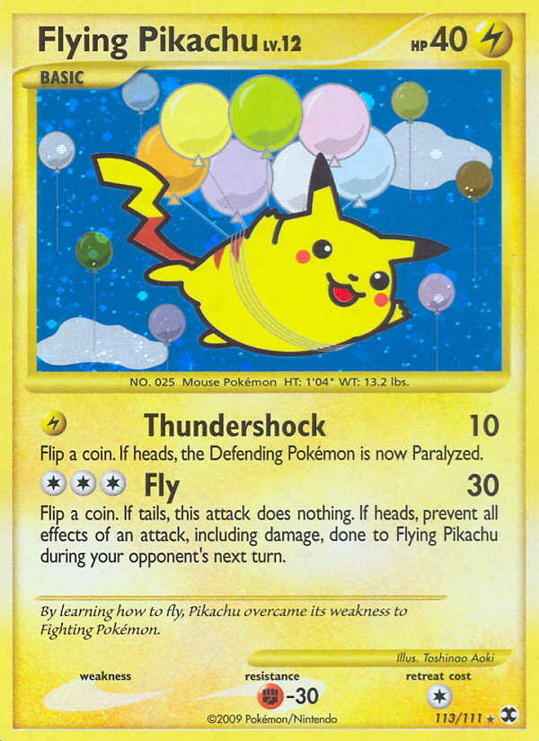 Flying Pikachu (113/111) [Platinum: Rising Rivals] | Black Swamp Games