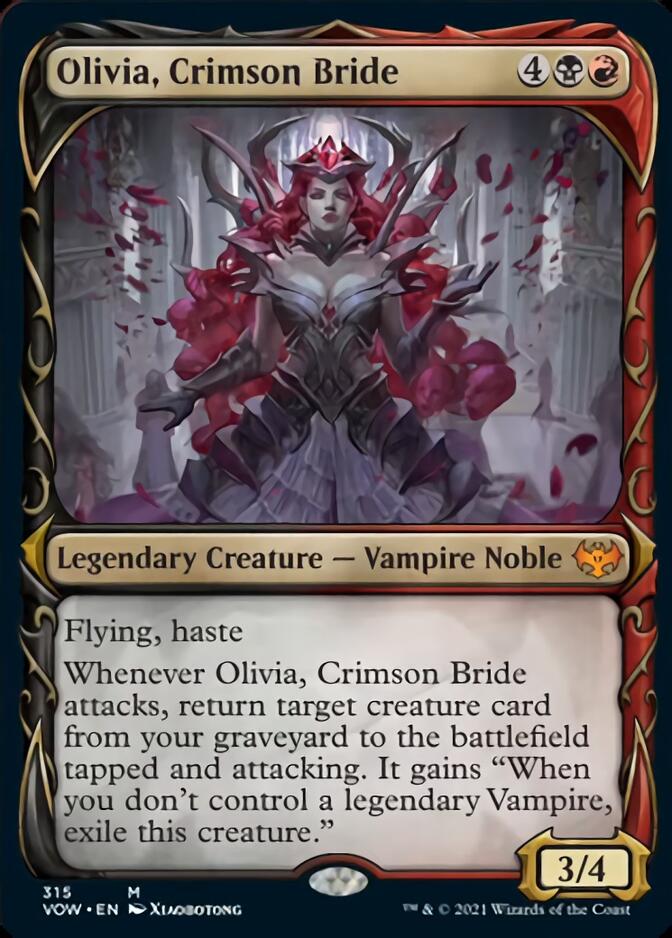 Olivia, Crimson Bride (Showcase Fang Frame) [Innistrad: Crimson Vow] | Black Swamp Games