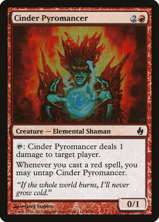 Cinder Pyromancer [Premium Deck Series: Fire and Lightning] | Black Swamp Games