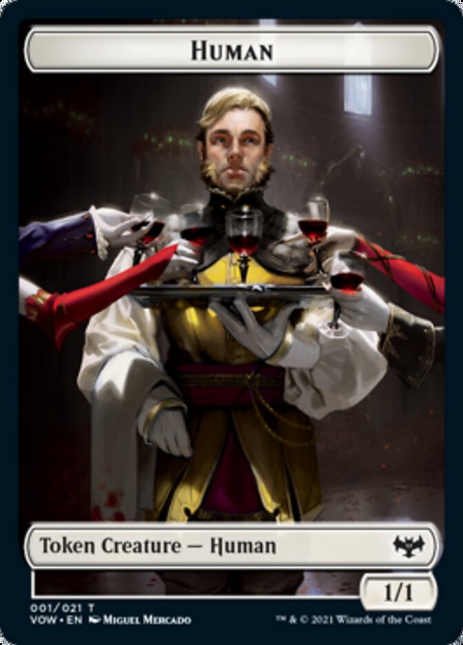 Human Token (001) [Innistrad: Crimson Vow Tokens] | Black Swamp Games