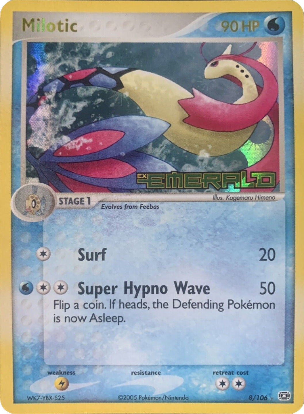 Milotic (8/106) (Stamped) [EX: Emerald] | Black Swamp Games