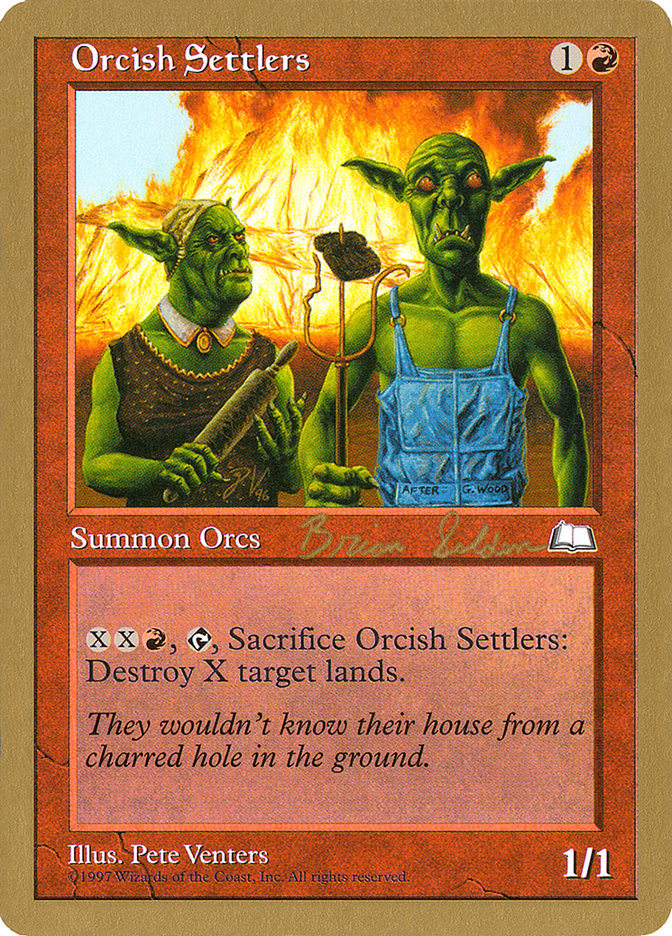 Orcish Settlers (Brian Selden) [World Championship Decks 1998] | Black Swamp Games