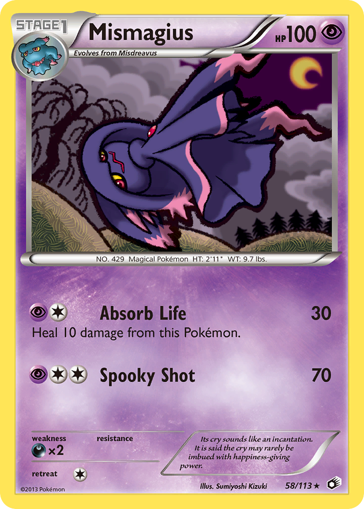 Mismagius (58/113) [Black & White: Legendary Treasures] | Black Swamp Games