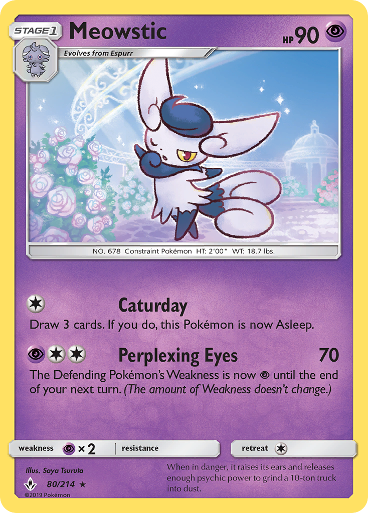 Meowstic (80/214) [Sun & Moon: Unbroken Bonds] | Black Swamp Games