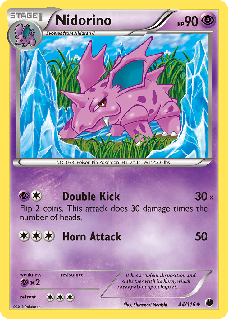 Nidorino (44/116) [Black & White: Plasma Freeze] | Black Swamp Games