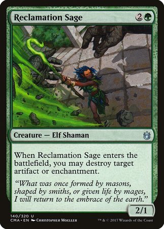 Reclamation Sage [Commander Anthology] | Black Swamp Games