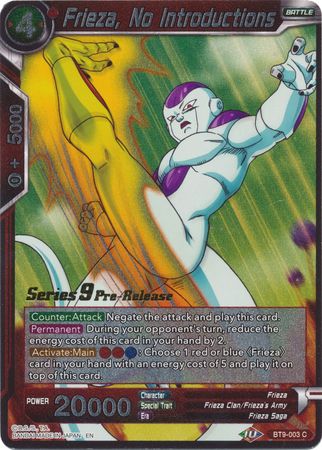 Frieza, No Introductions [BT9-003] | Black Swamp Games