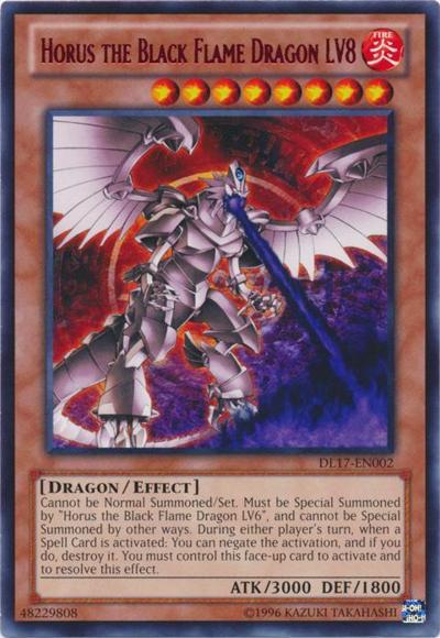 Horus the Black Flame Dragon LV8 (Red) [DL17-EN002] Rare | Black Swamp Games
