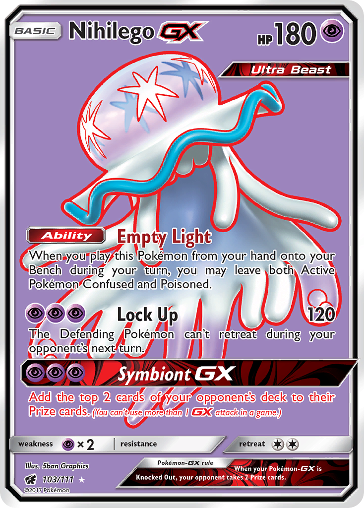 Nihilego GX (103/111) [Sun & Moon: Crimson Invasion] | Black Swamp Games