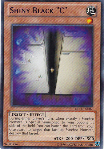 Shiny Black "C" (Blue) [DL14-EN007] Rare | Black Swamp Games