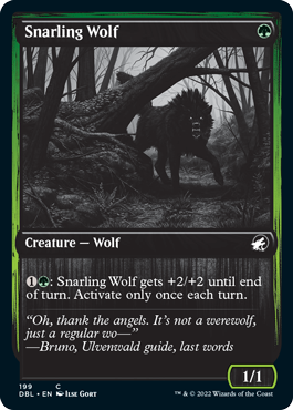 Snarling Wolf (199) [Innistrad: Double Feature] | Black Swamp Games