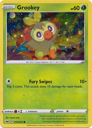 Grookey (010/202) (Cosmos Holo) [Sword & Shield: Base Set] | Black Swamp Games