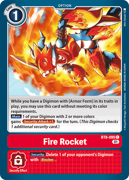 Fire Rocket [BT8-095] [New Awakening] | Black Swamp Games