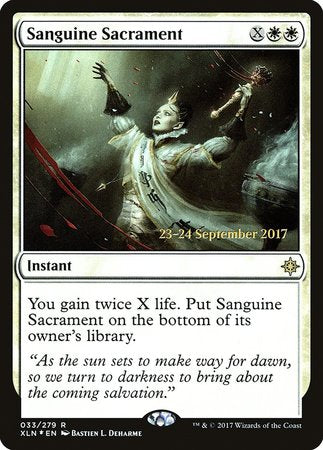 Sanguine Sacrament [Ixalan Promos] | Black Swamp Games