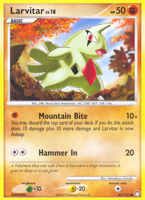 Larvitar (87/123) [Diamond & Pearl: Mysterious Treasures] | Black Swamp Games