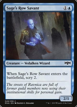 Sage's Row Savant [Ravnica Allegiance] | Black Swamp Games