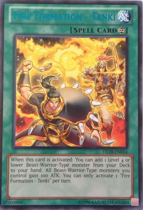 Fire Formation - Tenki (Blue) [DL18-EN014] Rare | Black Swamp Games