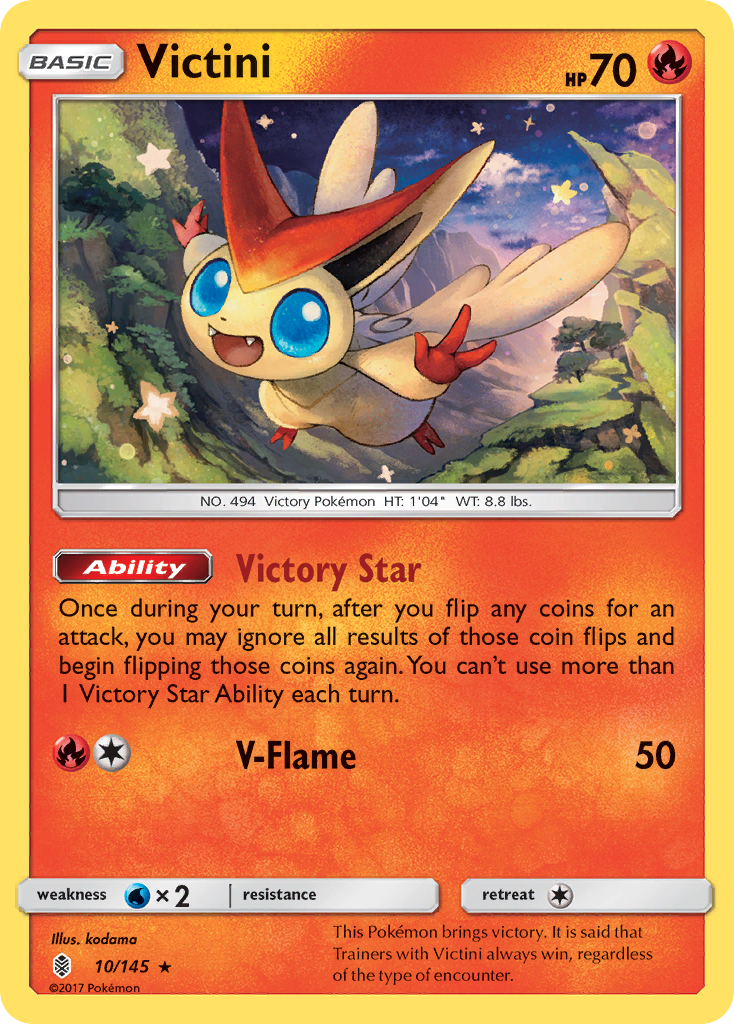 Victini (10/145) [Sun & Moon: Guardians Rising] | Black Swamp Games