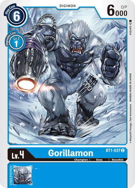 Gorillamon [BT1-037] [Release Special Booster Ver.1.0] | Black Swamp Games