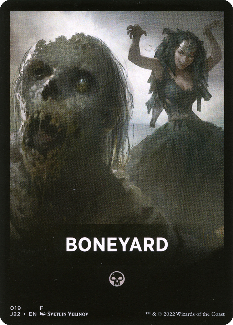 Boneyard Theme Card [Jumpstart 2022 Front Cards] | Black Swamp Games