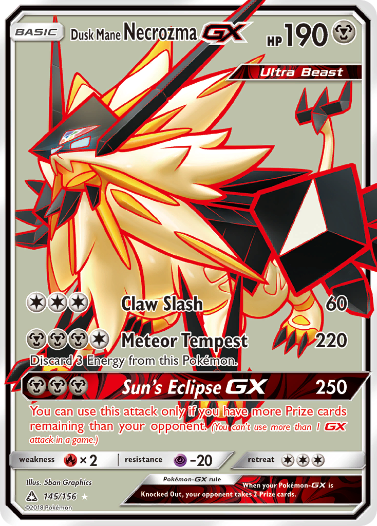 Dusk Mane Necrozma GX (145/156) [Sun & Moon: Ultra Prism] | Black Swamp Games