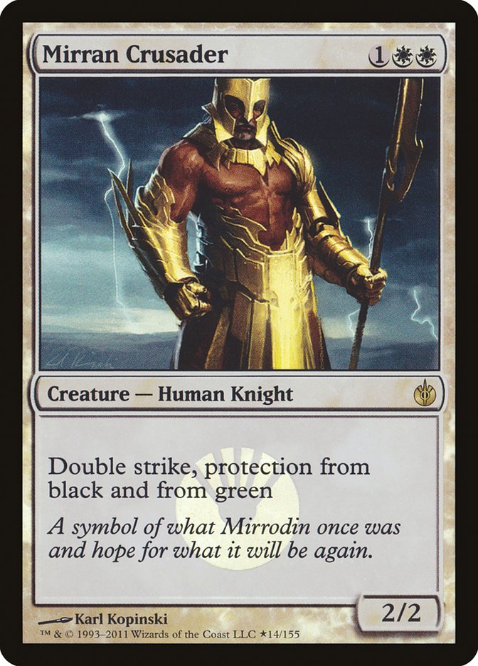 Mirran Crusader (Buy-A-Box) [Mirrodin Besieged Promos] | Black Swamp Games