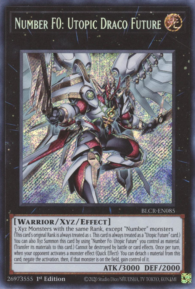 Number F0: Utopic Draco Future [BLCR-EN085] Secret Rare | Black Swamp Games
