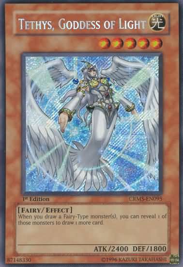 Tethys, Goddess of Light [CRMS-EN095] Secret Rare | Black Swamp Games