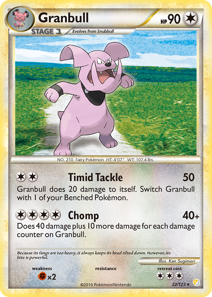 Granbull (22/123) [HeartGold & SoulSilver: Base Set] | Black Swamp Games