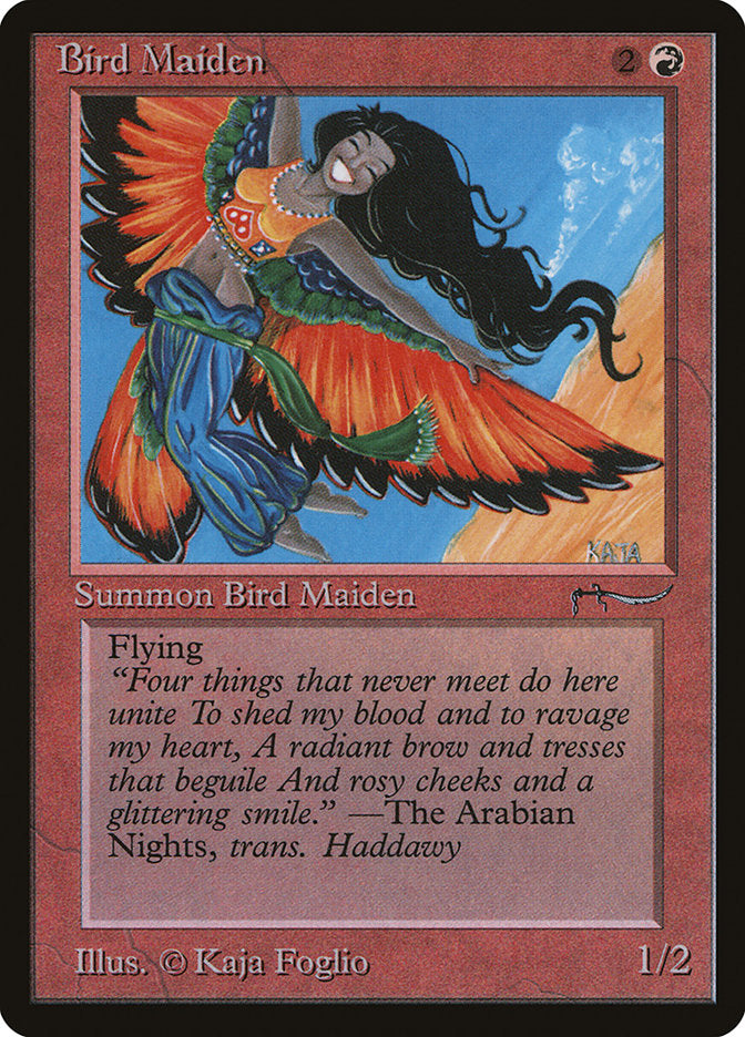 Bird Maiden (Dark Mana Cost) [Arabian Nights] | Black Swamp Games