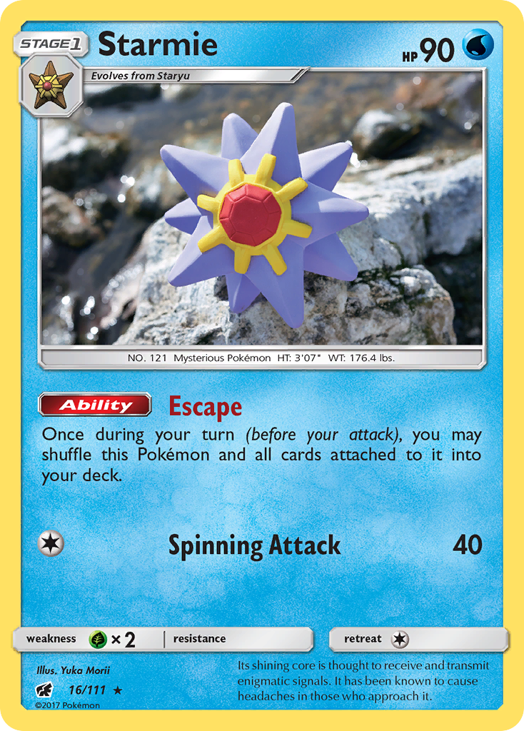 Starmie (16/111) [Sun & Moon: Crimson Invasion] | Black Swamp Games