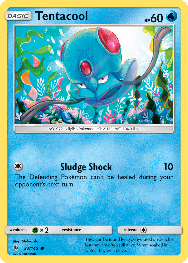 Tentacool (23/145) [Sun & Moon: Guardians Rising] | Black Swamp Games