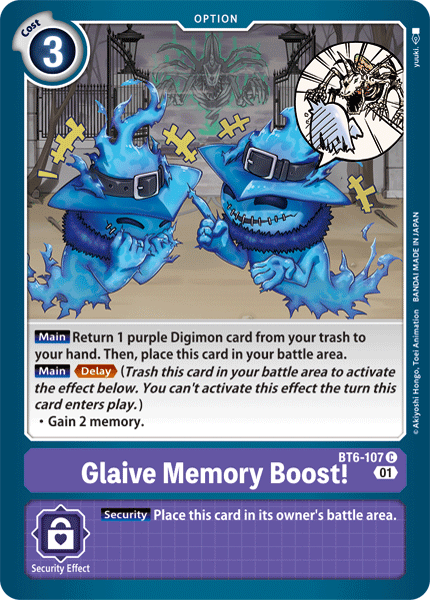 Glaive Memory Boost! [BT6-107] [Double Diamond] | Black Swamp Games