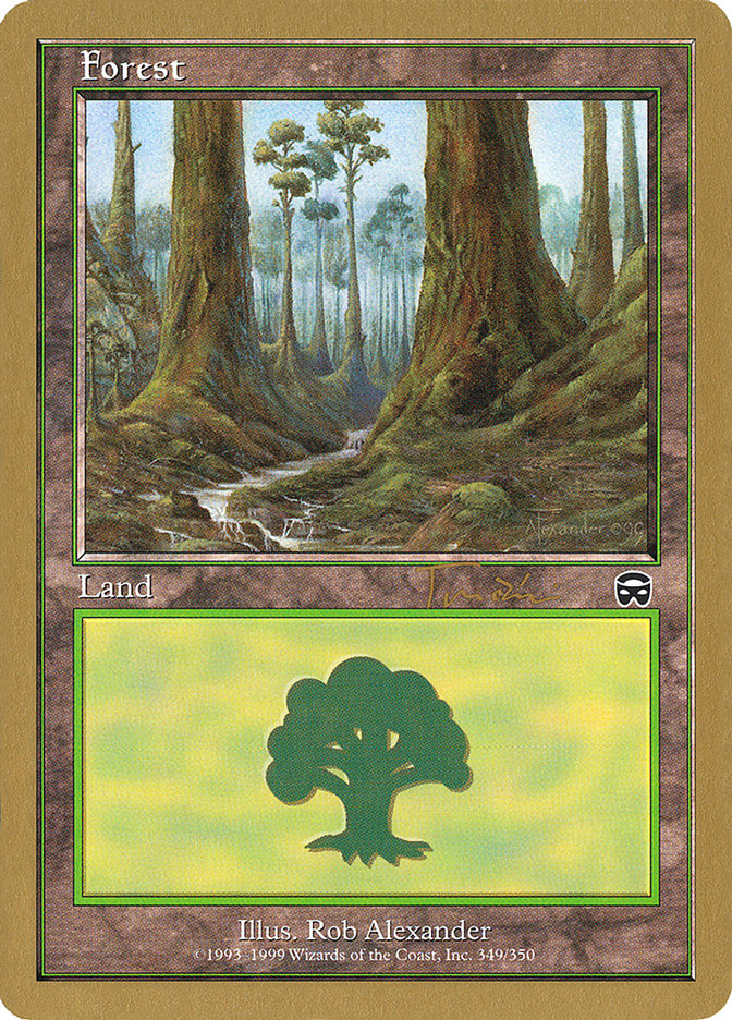 Forest (jt349) (Jan Tomcani) [World Championship Decks 2001] | Black Swamp Games